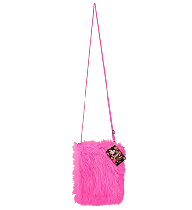 Sac à Main en Peluche Rose Fluo – Accessoire Déguisement Pop Disco