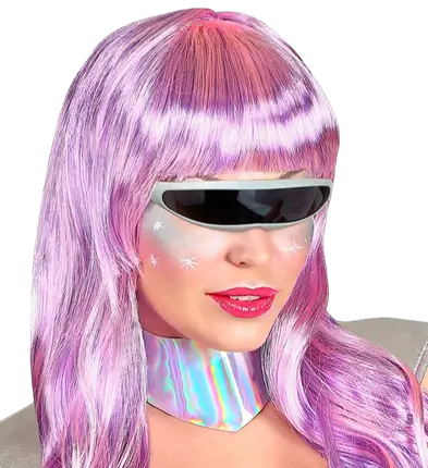 Lunettes Robot Argent Métallisé – Accessoire Déguisement Futuriste