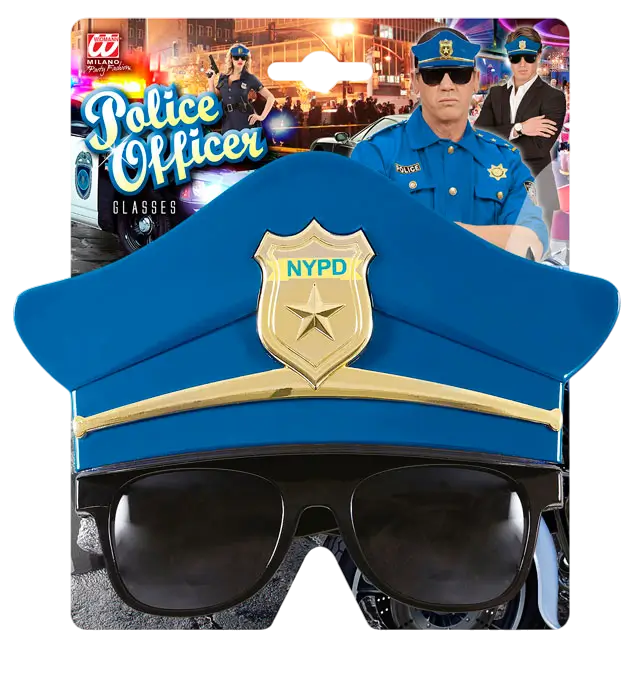 Lunettes Officier de Police Aviateur – Accessoire Déguisement Policier