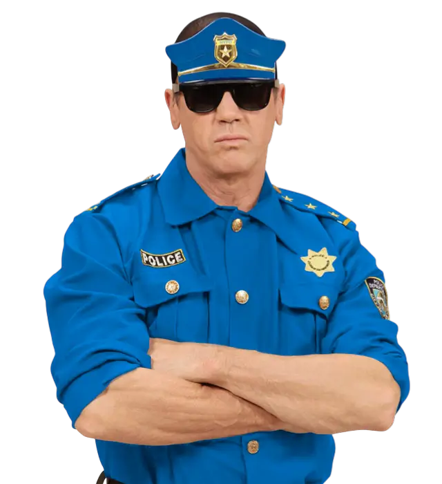Lunettes Officier de Police Aviateur – Accessoire Déguisement Policier