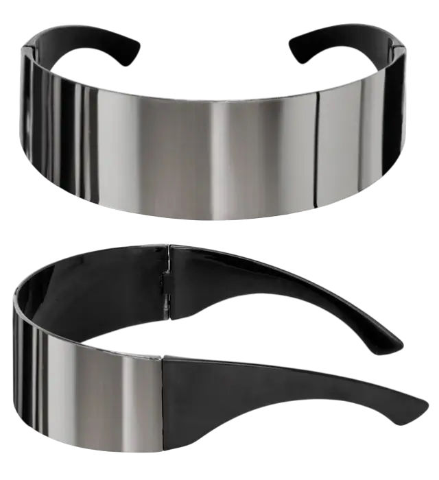 Lunettes Miroir – Lunettes de Soleil Effet Miroir – Accessoire Déguisement