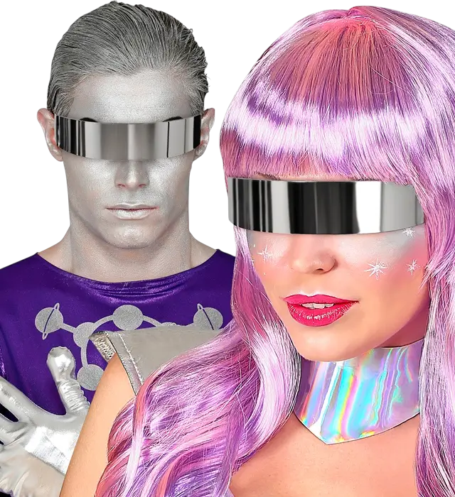 Lunettes Miroir – Lunettes de Soleil Effet Miroir – Accessoire Déguisement