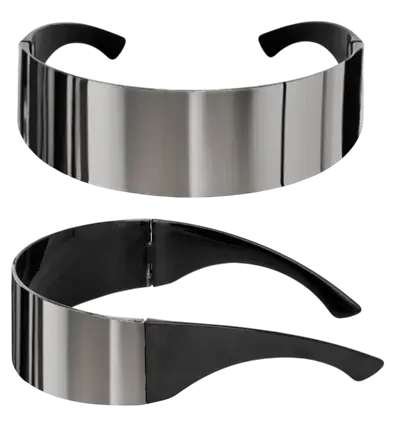 Lunettes Miroir – Lunettes de Soleil Effet Miroir – Accessoire Déguisement
