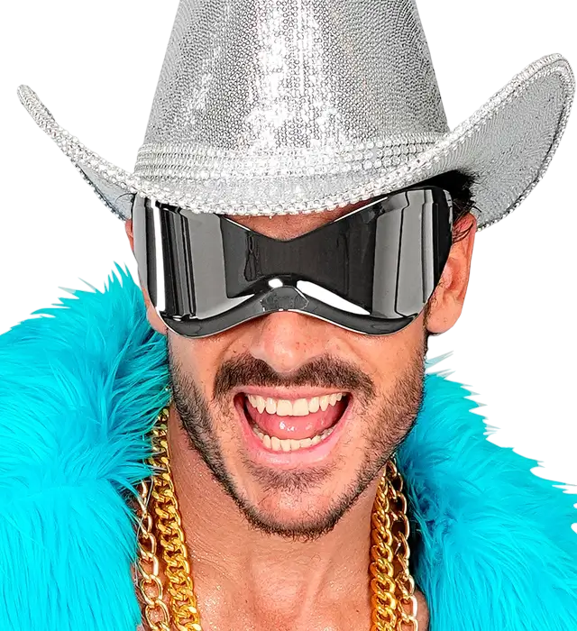 Lunettes Super Miroir – Lunettes de Soleil Effet Miroir – Accessoire Déguisement