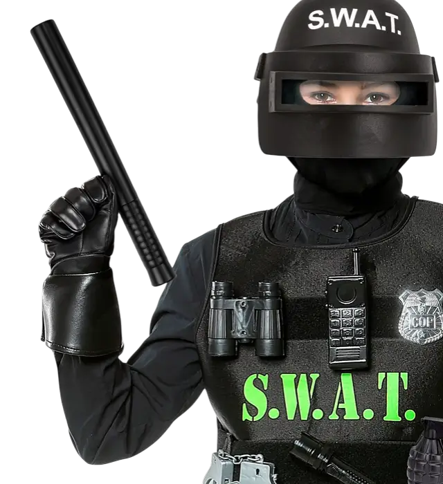 Matraque de Policier 29 cm – Accessoire Déguisement Police