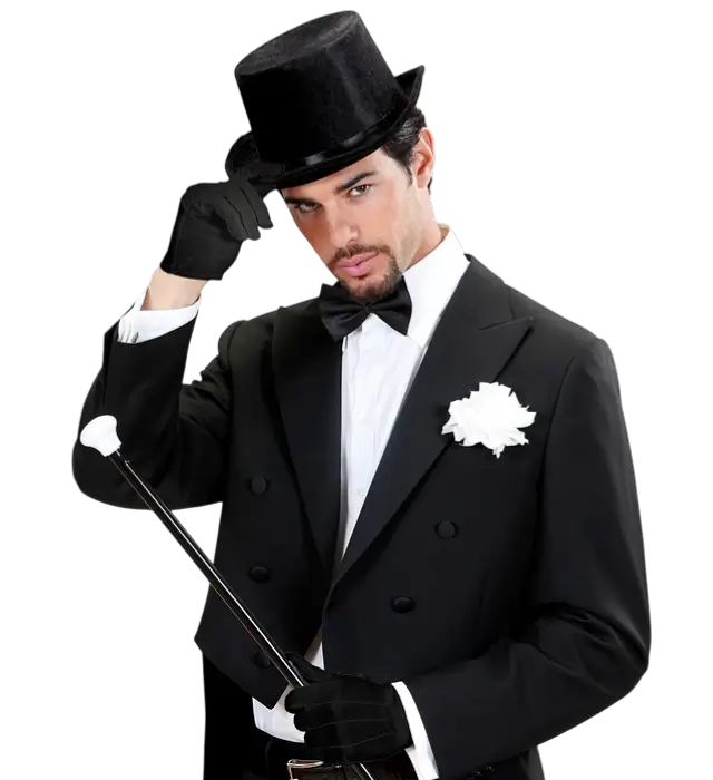 Gants Courts Noirs – Accessoire Déguisement Élégant Soirée, Cabaret et Costume