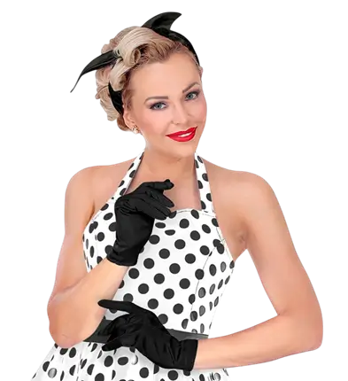 Gants Courts Noirs – Accessoire Déguisement Élégant Soirée, Cabaret et Costume