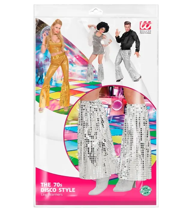 Jambières Disco à Paillettes Argent – Style Années 70 – Accessoire Déguisement