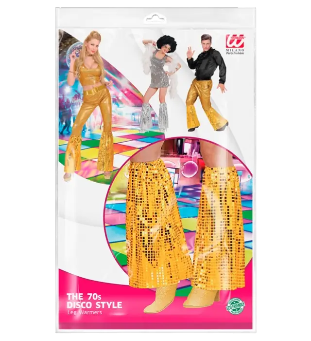 Jambières Disco à Paillettes Or – Style Années 70 – Accessoire Déguisement