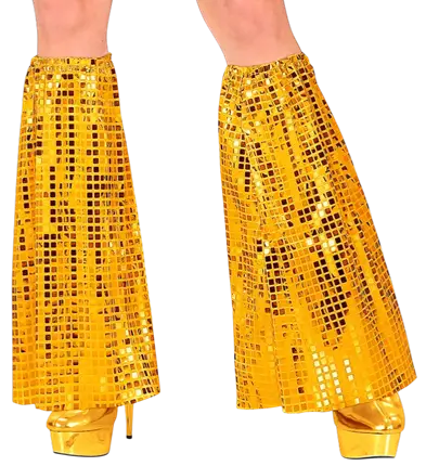 Jambières Disco à Paillettes Or – Style Années 70 – Accessoire Déguisement