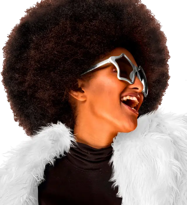 Lunettes Étoile Argent – Lunettes Fantaisie Étoiles – Accessoire Déguisement Festival