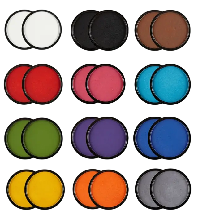Palette Maquillage Aqua 24 Couleurs – Palette Maquillage Artistique 10 ml – Maquillage Déguisement