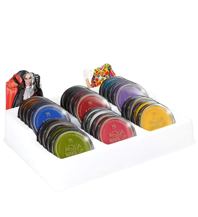 Palette Maquillage Aqua 24 Couleurs – Palette Maquillage Artistique 10 ml – Maquillage Déguisement