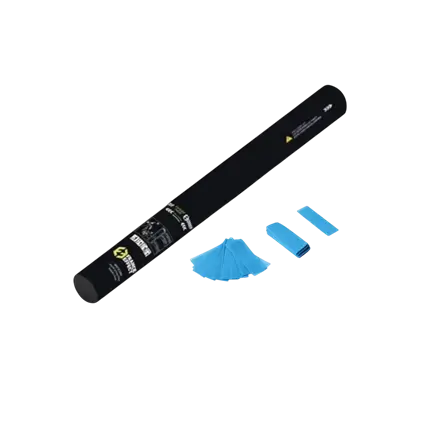 Canon à confettis manuel 40cm - Bleu