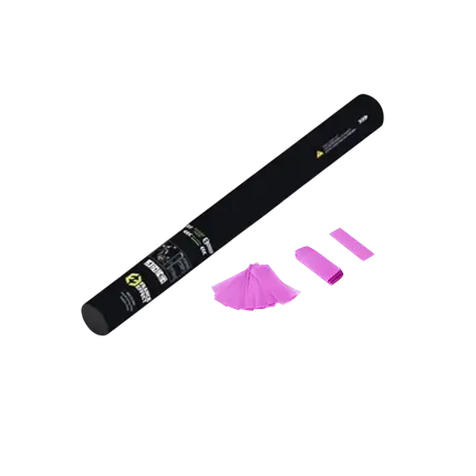 Canon à confettis manuel 40cm - Rose