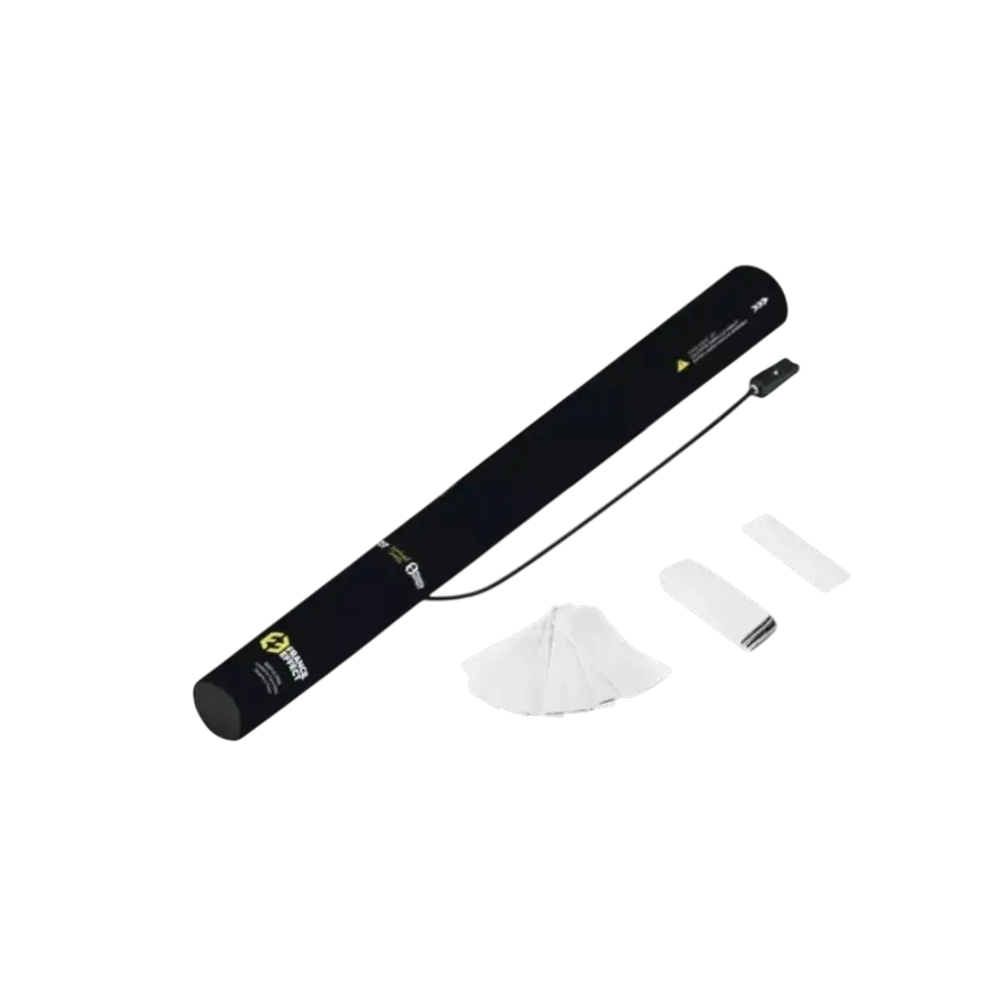 Canon à confettis électrique 40cm - Blanc