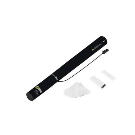 Canon à confettis électrique 40cm - Blanc