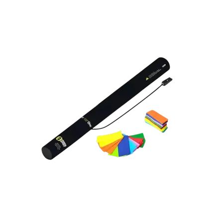 Canon à confettis électrique 40cm - Multicolore