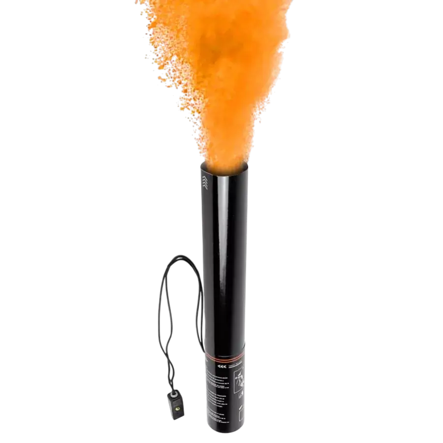 Canon à poudre Holi électrique 40 cm - Orange