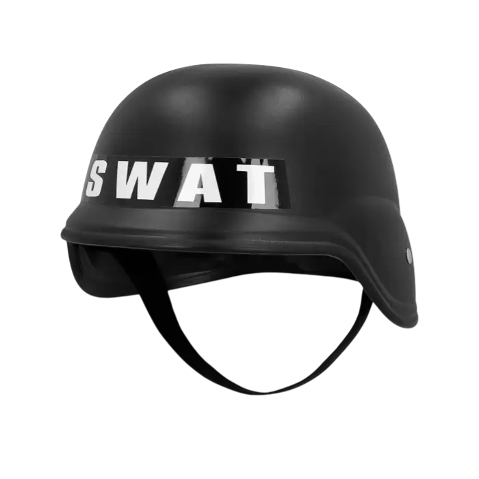 Kit Déguisement Enfant SWAT Police – Casque, Bouclier, Matraque et Grenade