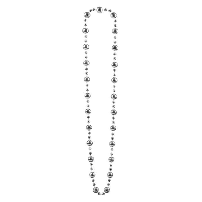 Collier Disco Deluxe Argent – Accessoire Déguisement Rétro