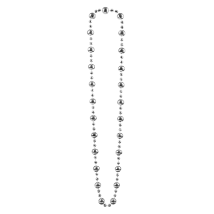 Collier Disco Deluxe Argent – Accessoire Déguisement Rétro
