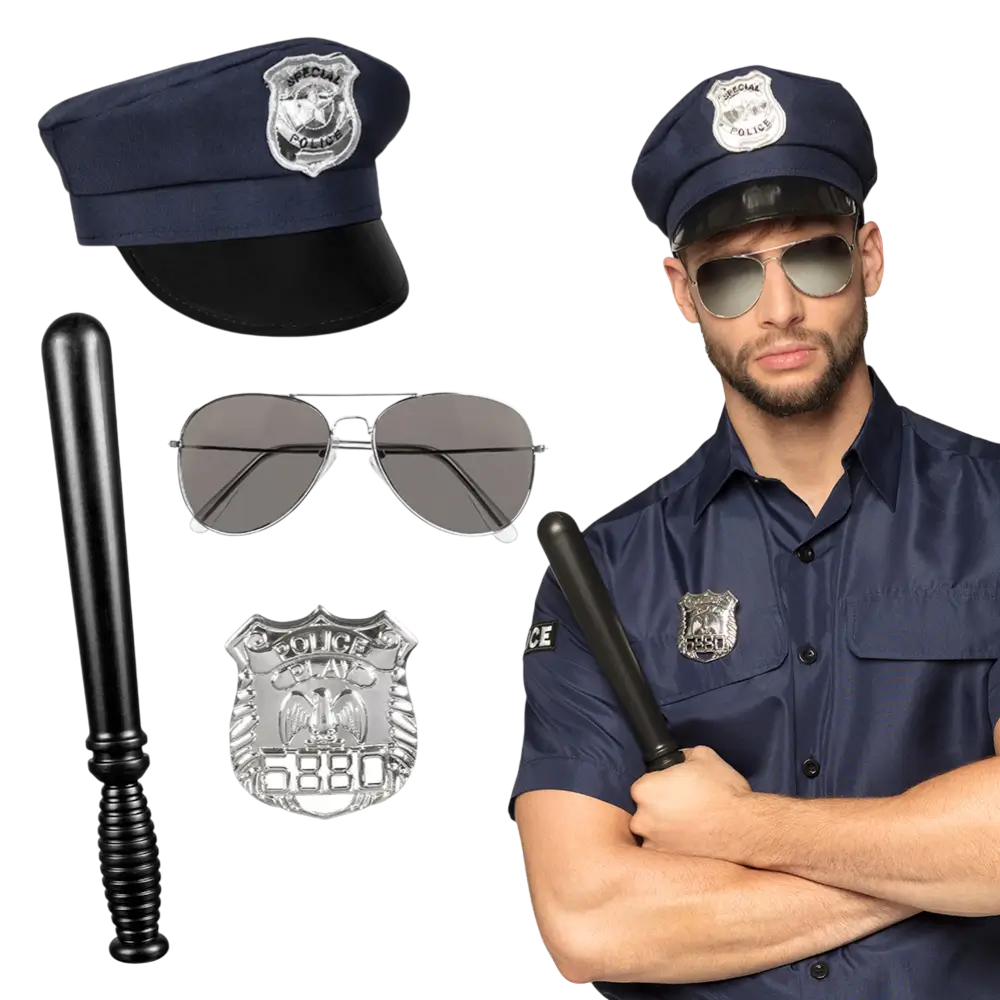 Kit Police SWAT – Accessoires Déguisement Adulte
