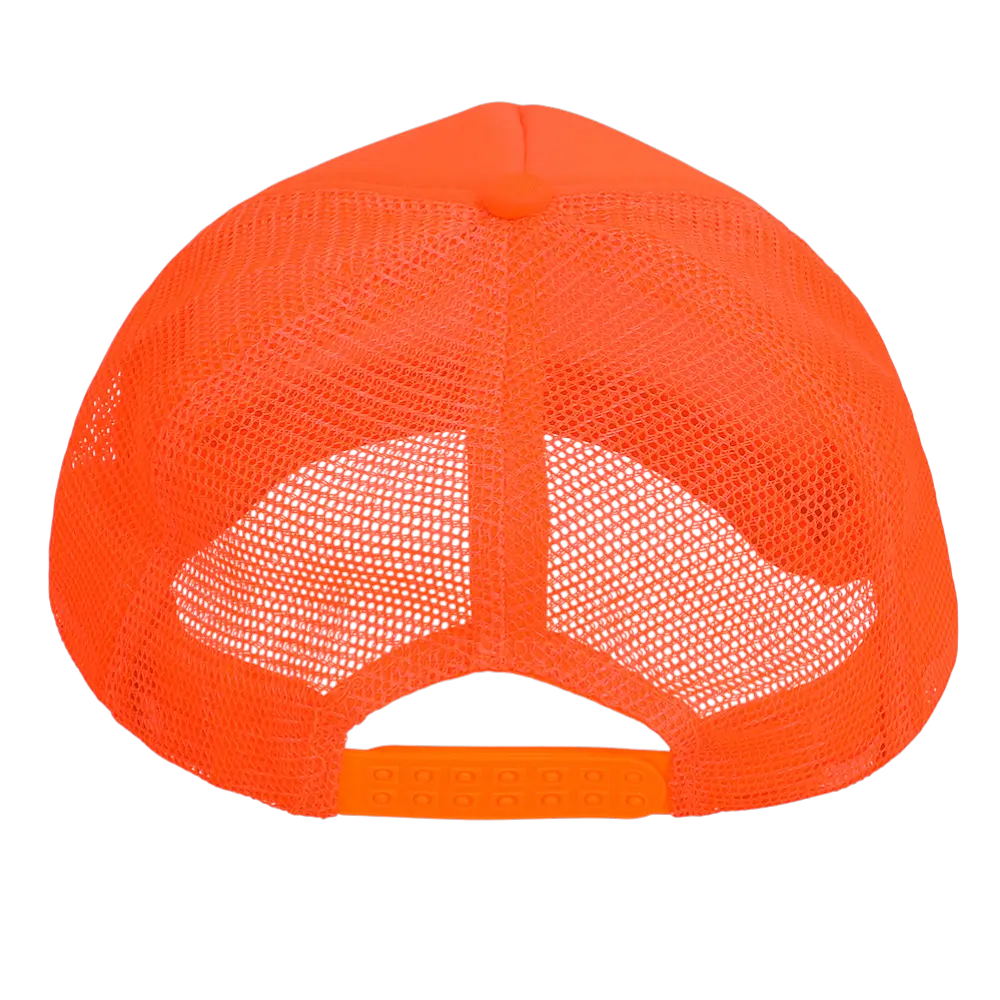 Casquette fluo pour fête et déguisement – Orange fluo