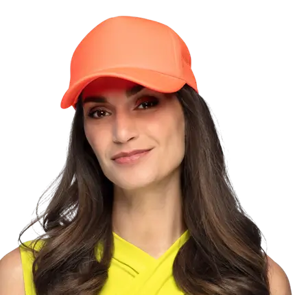 Casquette fluo pour fête et déguisement – Orange fluo