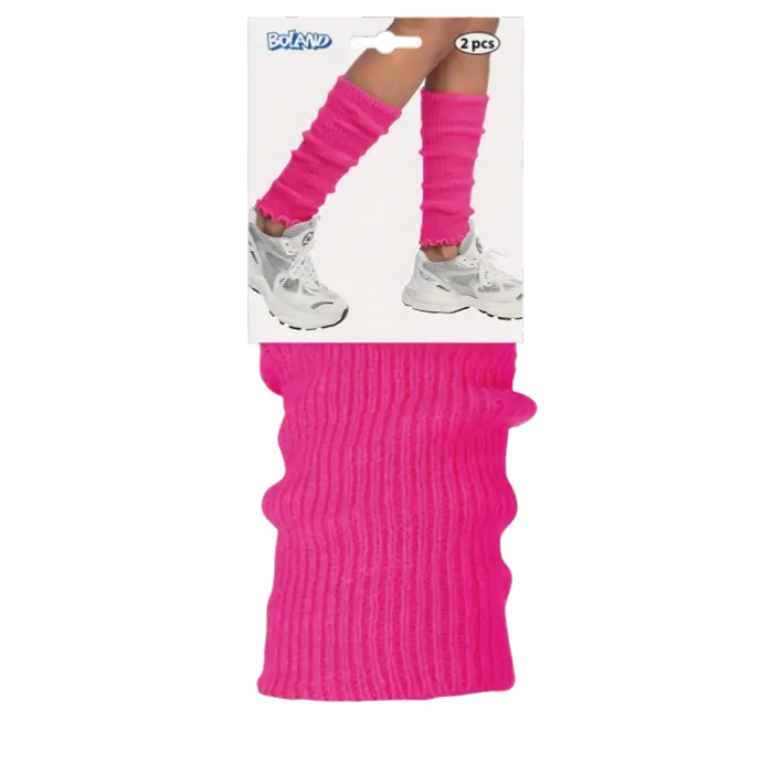 Jambières Fluo Rose UV – Accessoire Disco Années 80