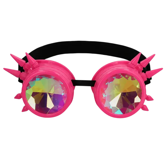 Lunettes Festival Rose – Lunettes Party Holographiques Kaléidoscope