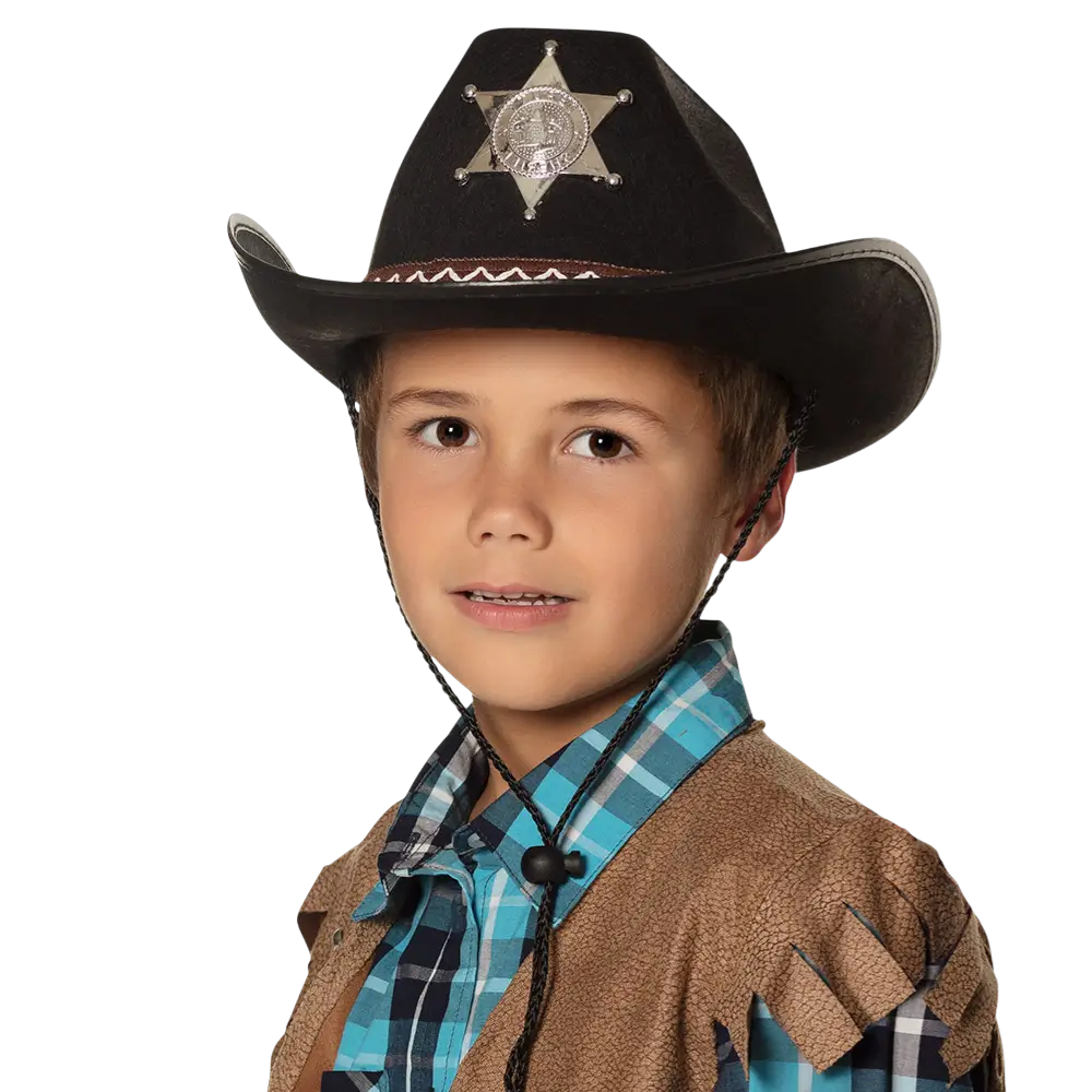 Chapeau enfant cowboy Sheriff assortiment