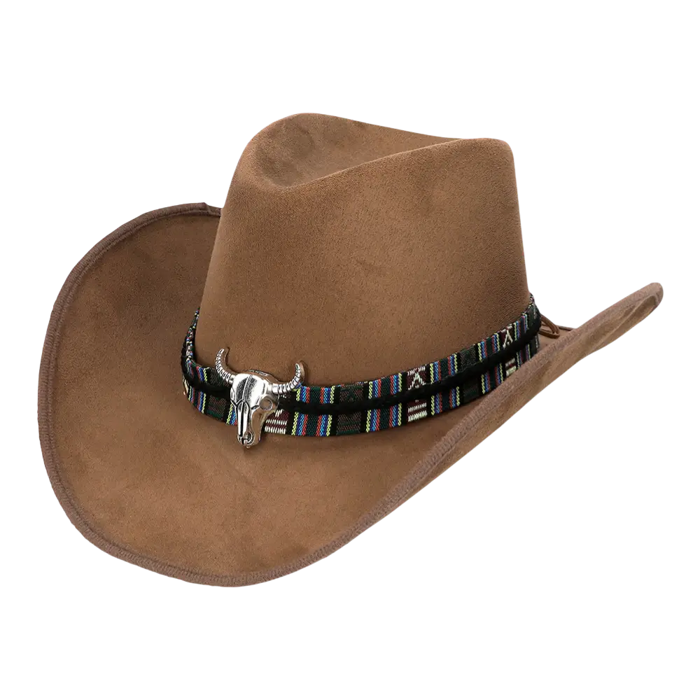 Chapeau Cowboy Marron Western – Accessoire Déguisement Cowboy Adulte