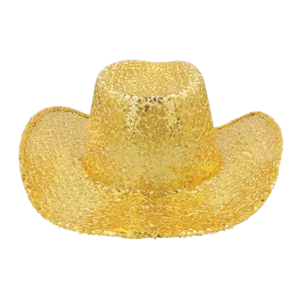 Chapeau Cowboy Rodeo Party Or – Chapeau Cowboy Paillettes Festival &amp; Carnaval