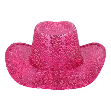 Chapeau Cowboy Rodeo Party Rose – Chapeau Western Paillettes Festival &amp; EVJF