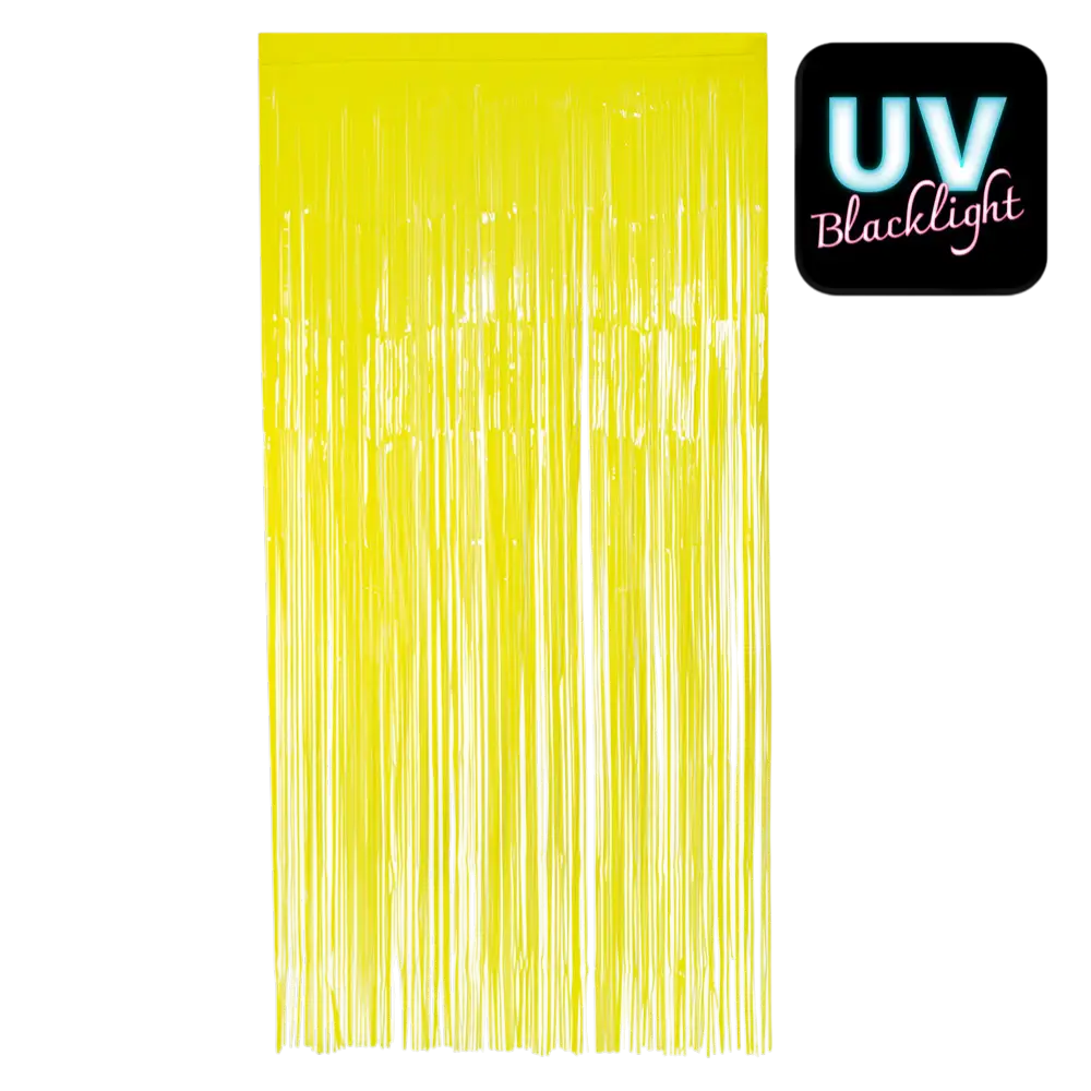 Rideau Aluminium Jaune Fluo – Décoration Néon