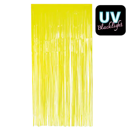 Rideau Aluminium Jaune Fluo – Décoration Néon