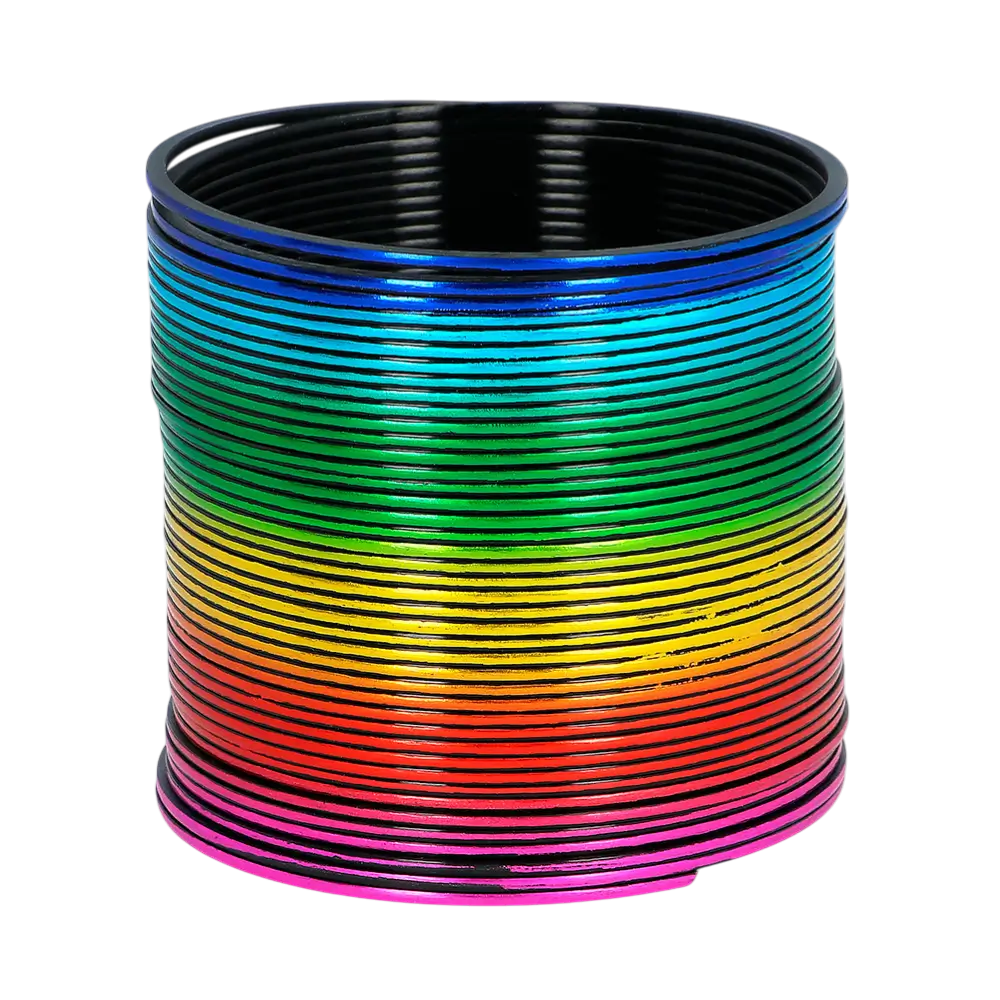 Accessoire Déguisement Ressort d’Escalier Arc-en-ciel – Jouet Classique