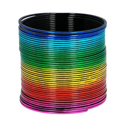 Accessoire Déguisement Ressort d’Escalier Arc-en-ciel – Jouet Classique