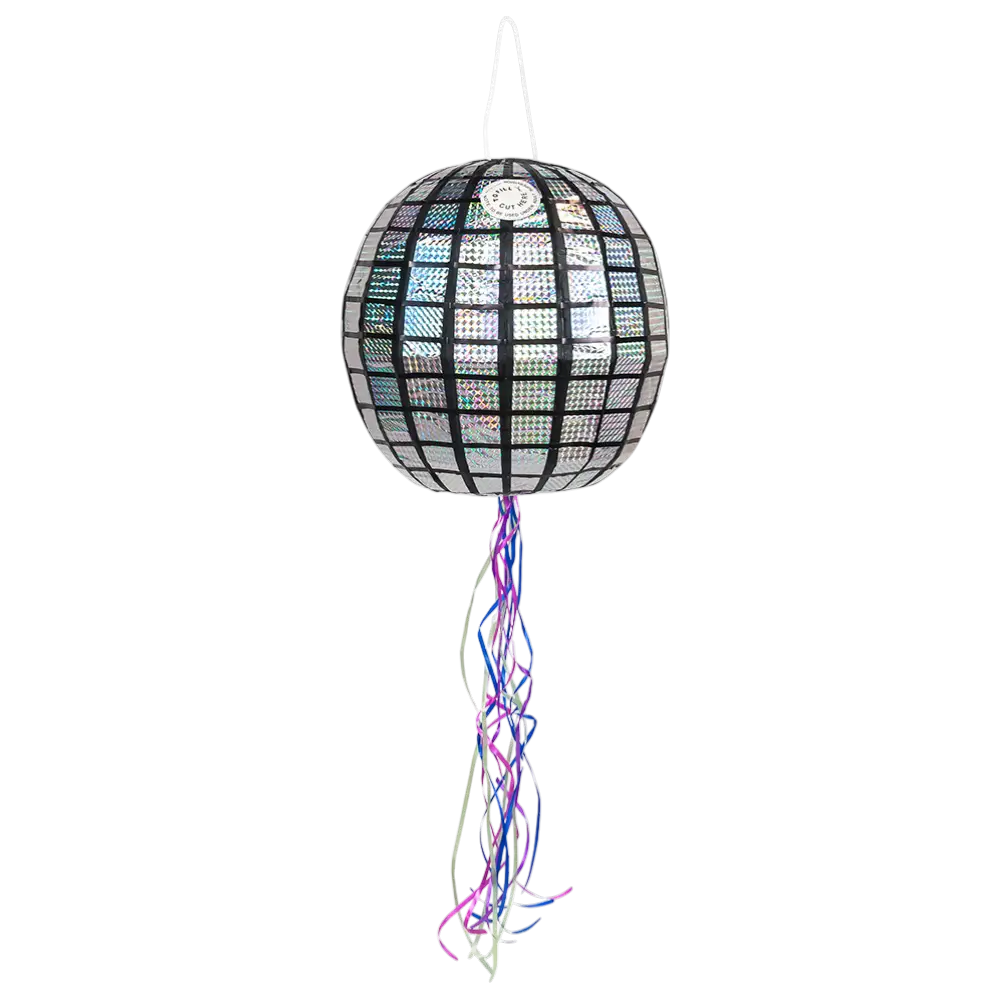 Piñata à Tirer Boule Disco – Piñata Anniversaire Disco Ø 30 cm