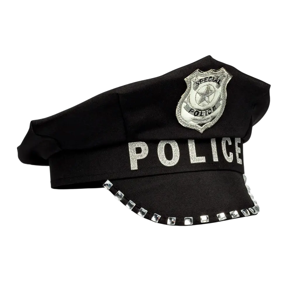 Casquette Special Police Noire – Casquette Policier Déguisement