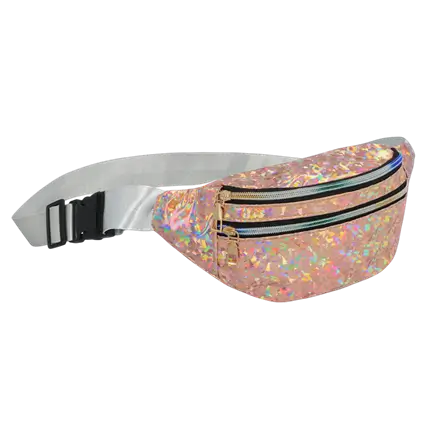 Sac Banane Holographique Or Rose – Sac Festival Holodelic