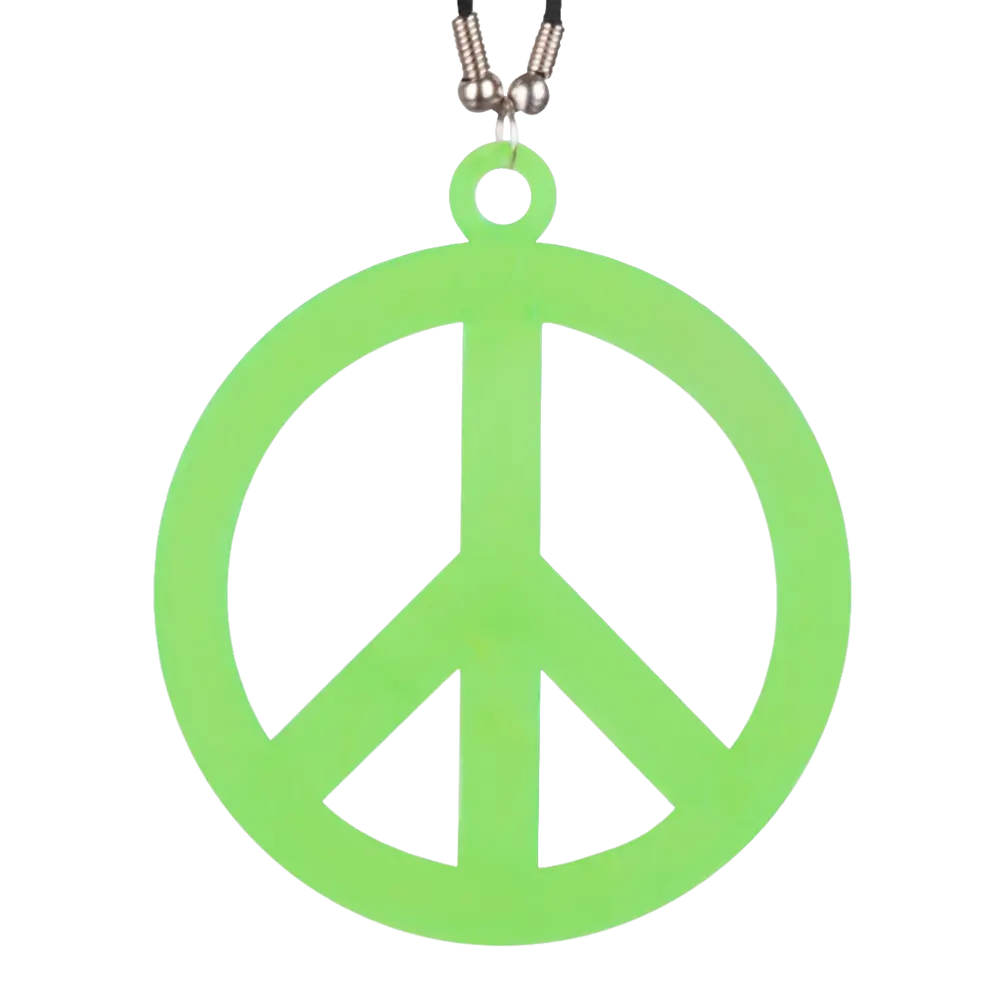 Collier Hippie UV Années 60/70 – Accessoire Déguisement Flower Power