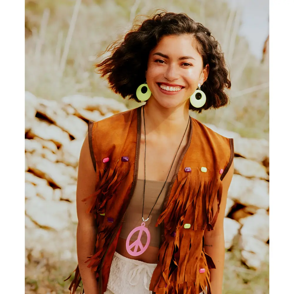 Paire pendants d'oreille Hippie