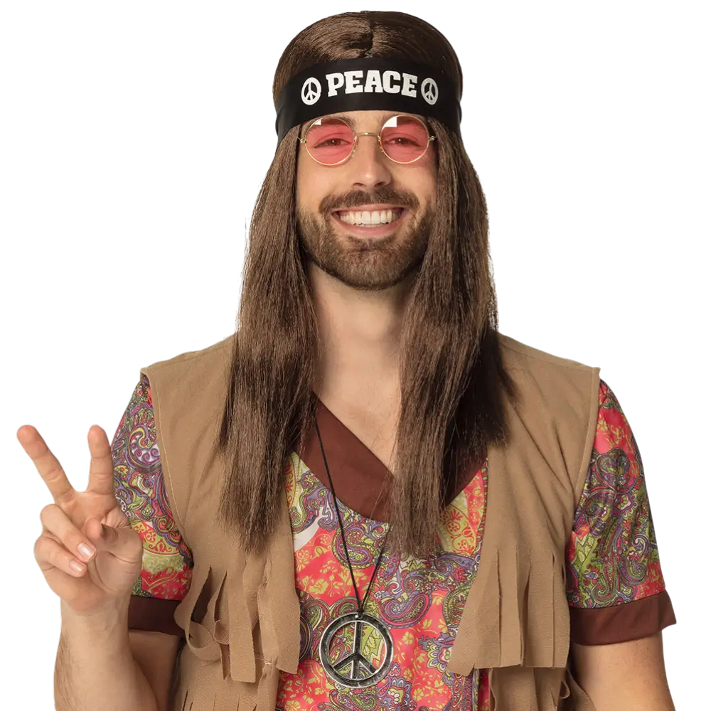 Kit Accessoires Hippie Peace Deluxe – Années 60 &amp; 70