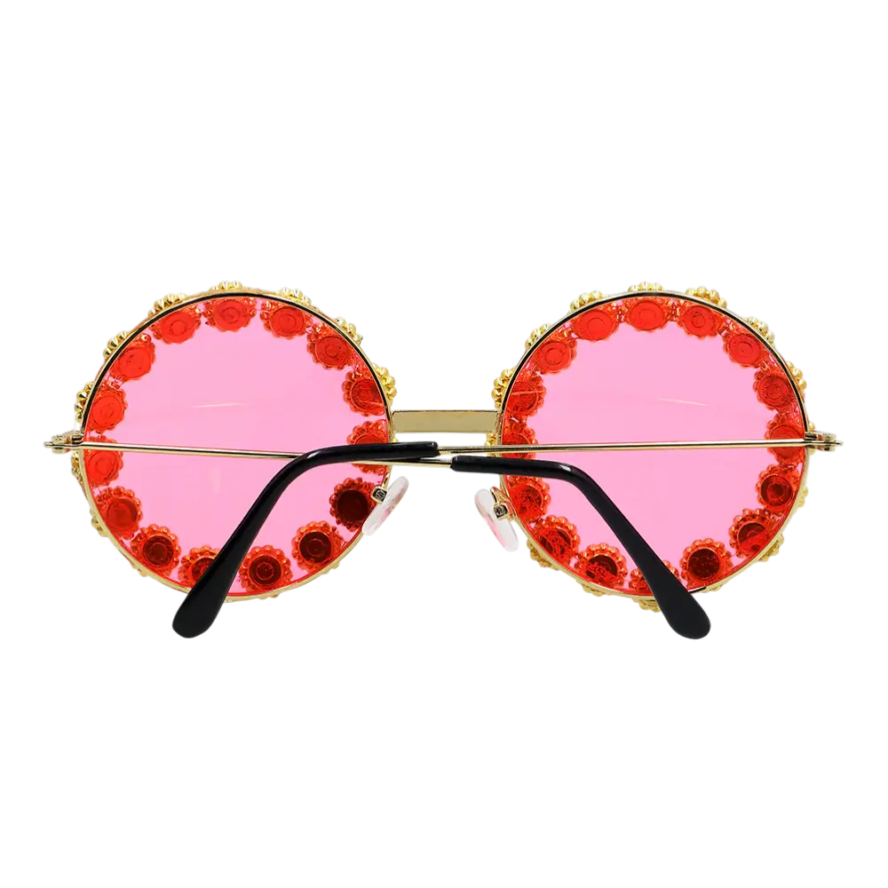 Lunettes Party Crystal – Style Hippie Années 60 70 Rétro Festival
