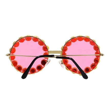 Lunettes Party Crystal – Style Hippie Années 60 70 Rétro Festival