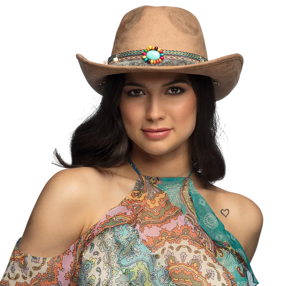 Chapeau Cowboy Festival – Style Ibiza Boho Chic Brun