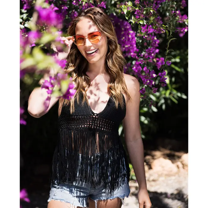 Lunettes Party Groovy Love – Lunettes Cœur Orange Rétro Années 70 80