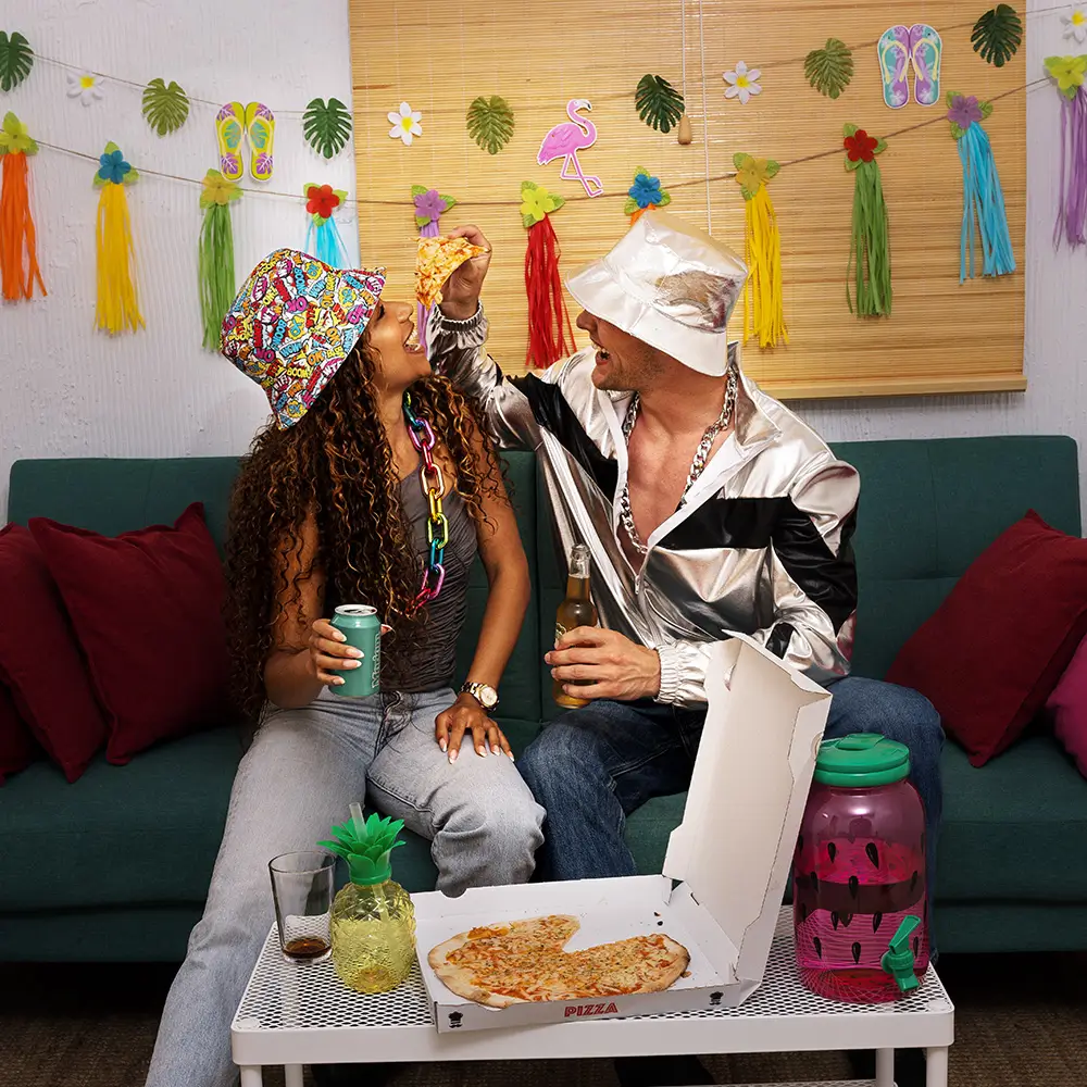 Chaîne à Maillons Arc-en-ciel – Collier XXL Années 90